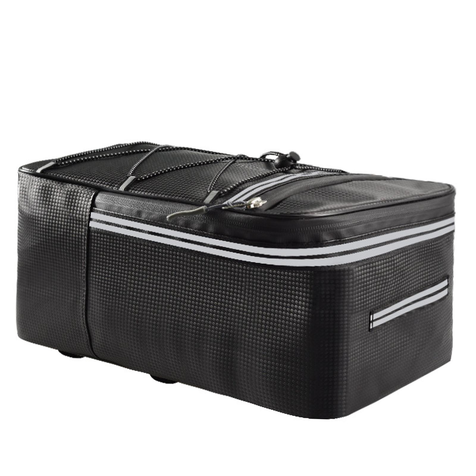 Panniers Waterproof Rear - กระเป๋าท้ายจักรยานกันน้ำ ทำจากหนัง PU สำหรับติดตั้งบนตะแกรงท้ายจักรยาน ใช้เก็บสัมภาระสำหรับการเดินทางและท่องเที่ยว