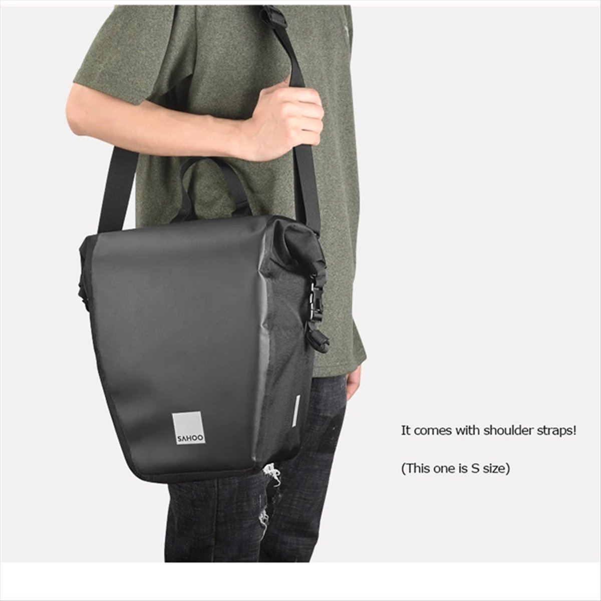 กระเป๋าจักรยานกันน้ำขนาด 10 ลิ - Panniers Waterproof Rear บทวิจารณ์และราคา