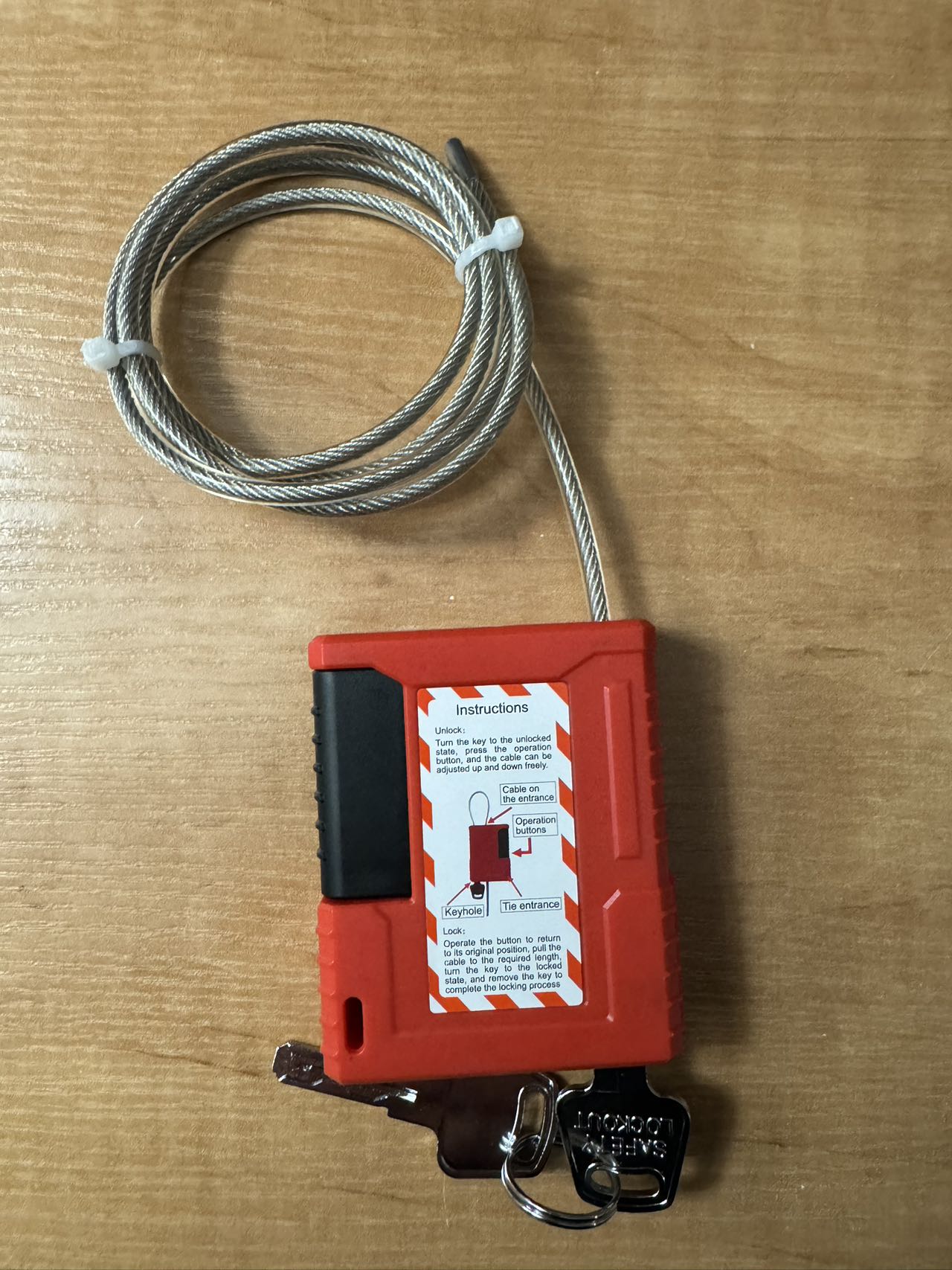 สายเคเบิลขนาด 4 มม. ยาว 1 เมตร - Cable Lock Flexible บทวิจารณ์และราคา